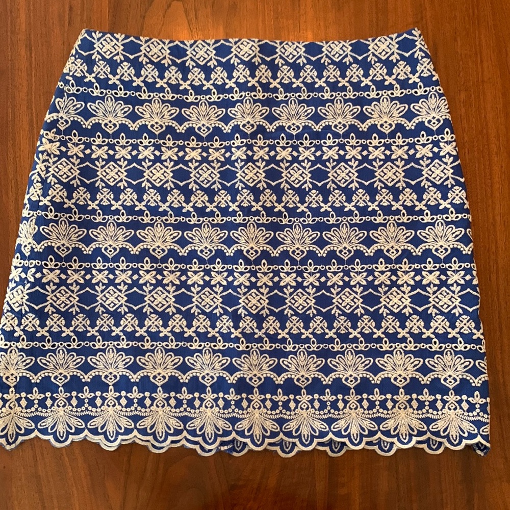 NWT Loft Cotton Eyelet Skirt